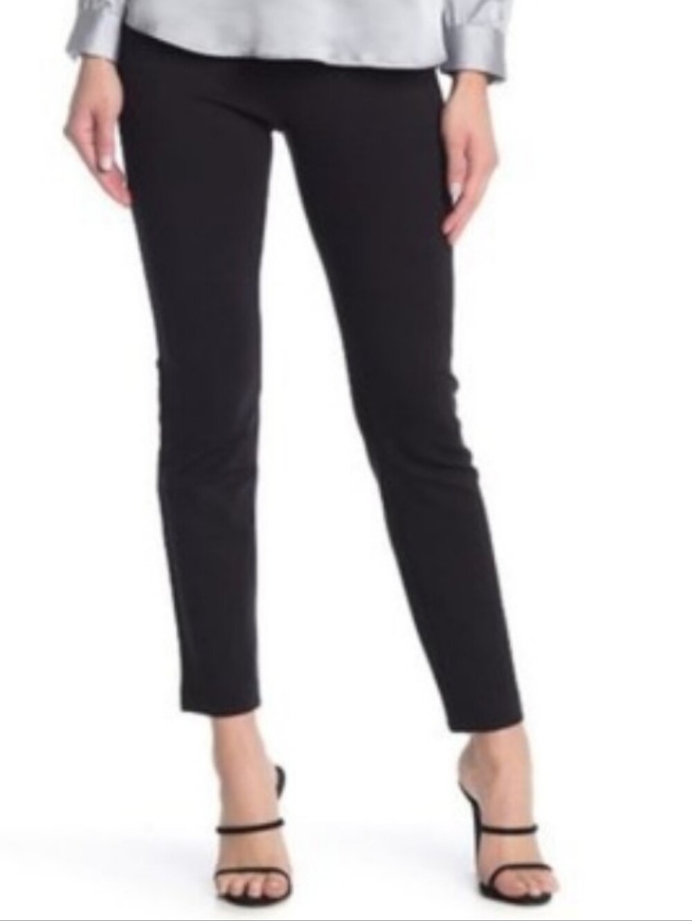 Adrianna Papell Ankle Stretch Pull On Ponte Pant Black Size 6